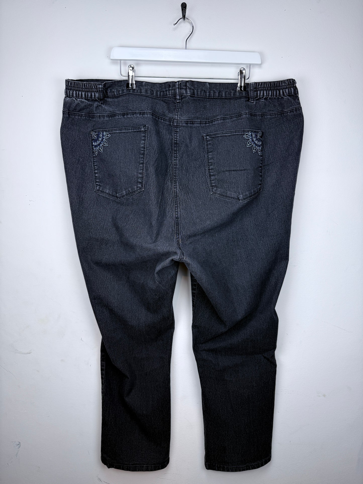 Schwarze Vintage Jeans mit Pocket Stitching