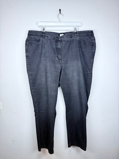 Schwarze Vintage Jeans mit Pocket Stitching