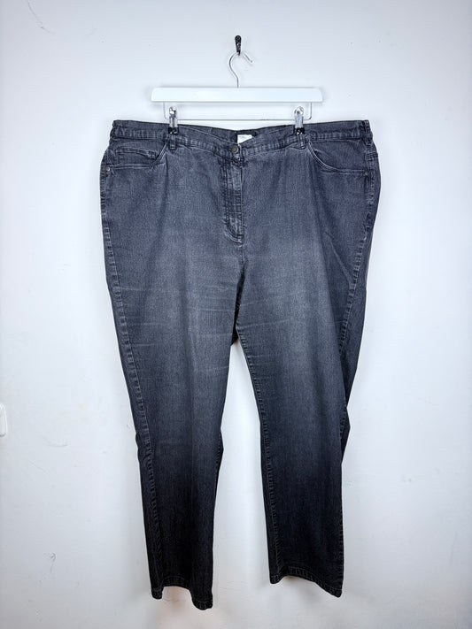 Schwarze Vintage Jeans mit Pocket Stitching